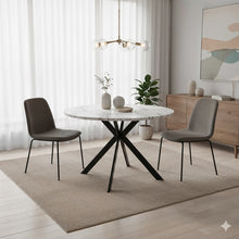 טען את התמונה לגלריה , שולחן פינת אוכל מודרני בצבע שיש לבן
