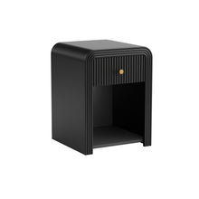 טען את התמונה לגלריה , שידת צד מעוצבת בגימור יוקרתי צבע שחור
