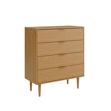 טען את התמונה לגלריה , קומודה ארבע מגירות יוקרתית אלון
