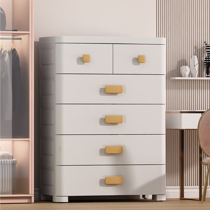 ארון אחסון עם 5 קומות ו6 מגירות