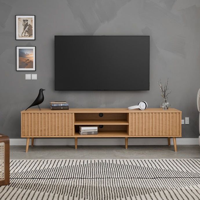 מזנון מודרני בעיצוב סקנדינבי בצבע אלון