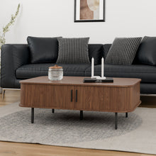 טען את התמונה לגלריה , שולחן סלון מהודר בצבע אגוז
