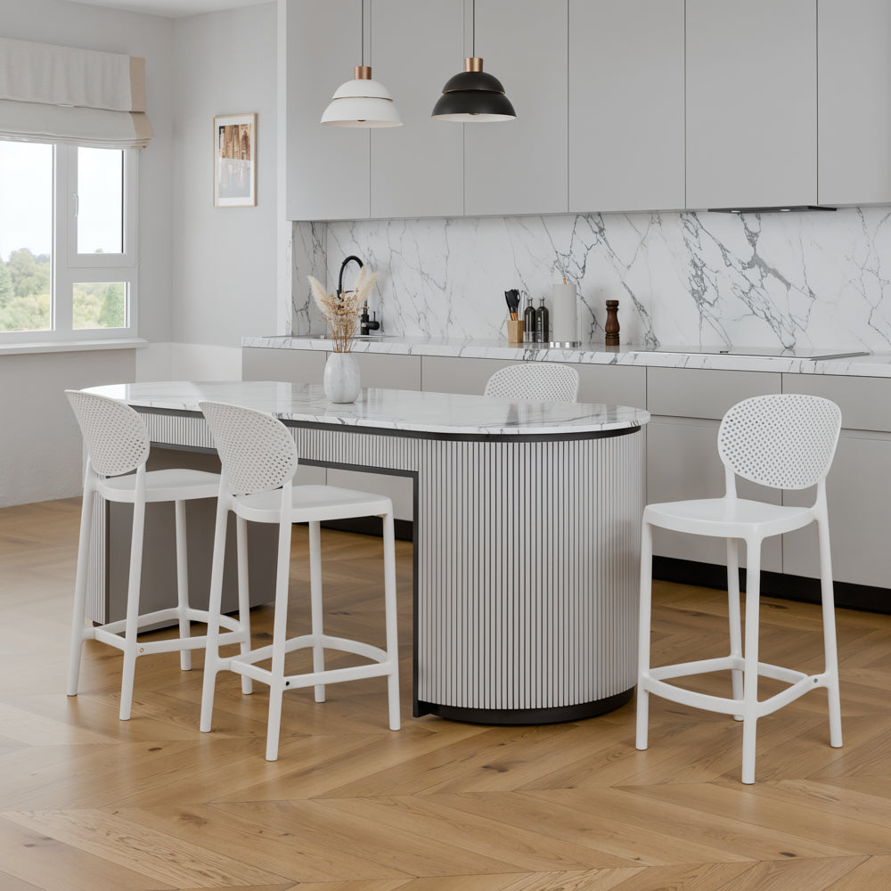 רביעיית כיסאות בר בעיצוב מודרני בצבעים לבחירה