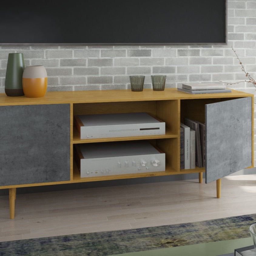 מזנון מודרני וטרנדי כולל מדף לאחסון בתשעה צבעים לבחירה