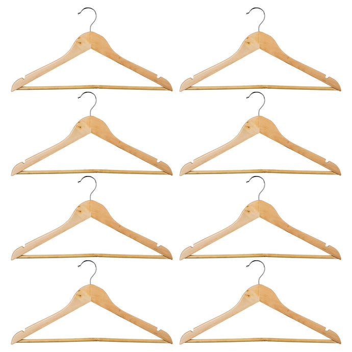 מארז של 8 קולבי עץ - 151505